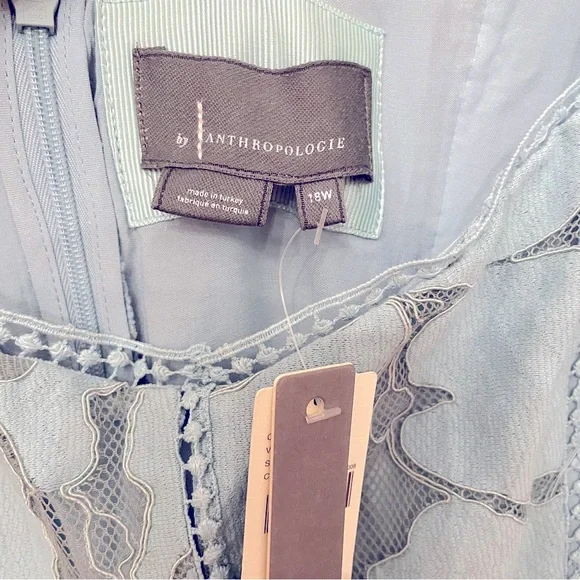 Anthropologie By AnthropologieSlim Lace Maxi Dress in Blue Size 18W